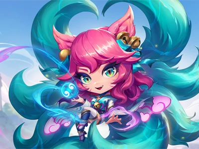 Chibi Ruh Çiçeği Ahri